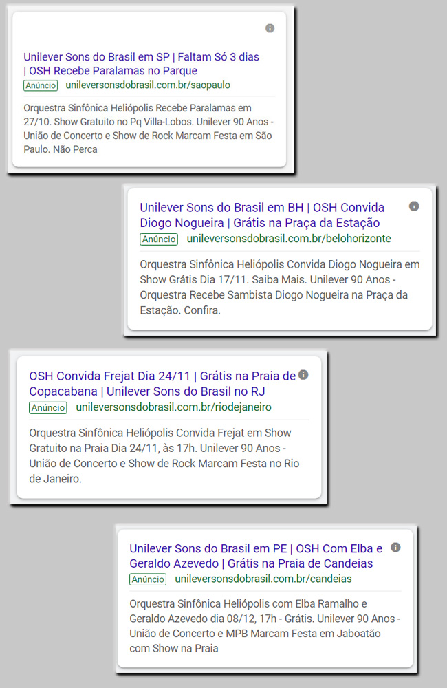 Google Pesquisa Unilever Sons do Brasil, por Malka Digital